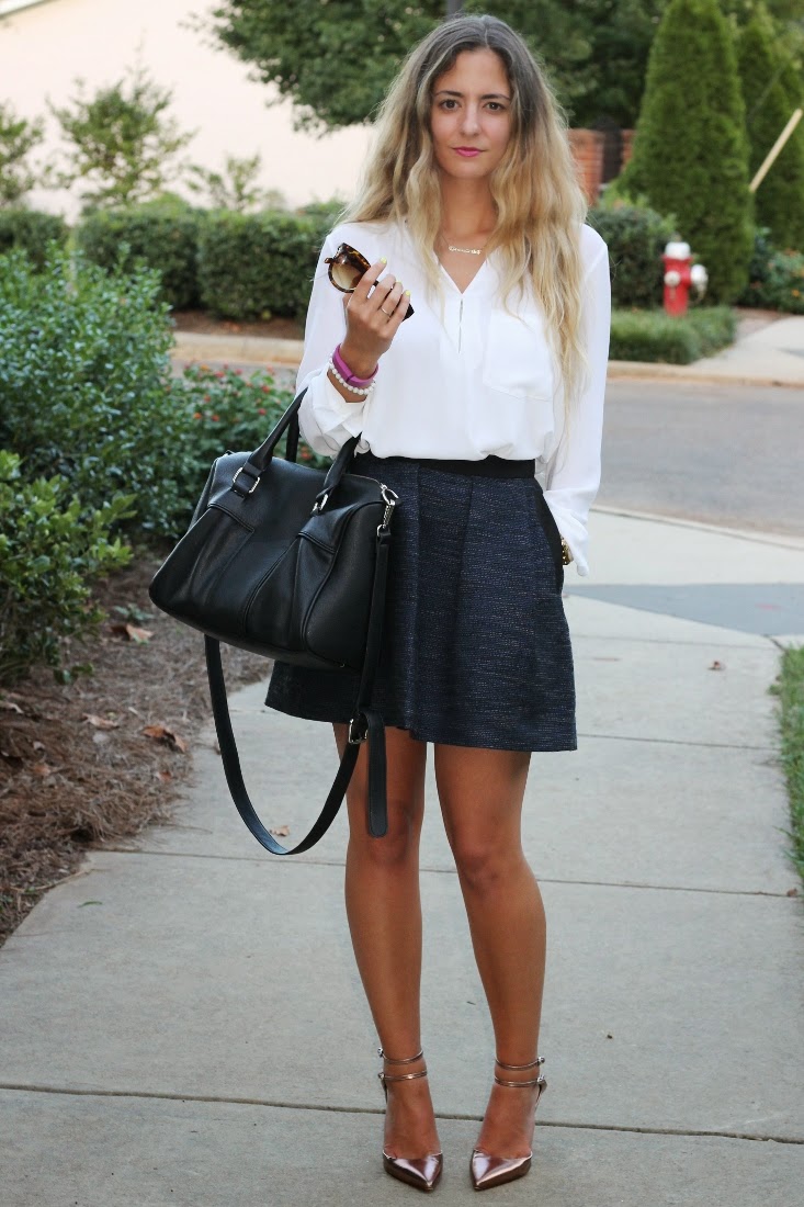 Tweed top circle skirt